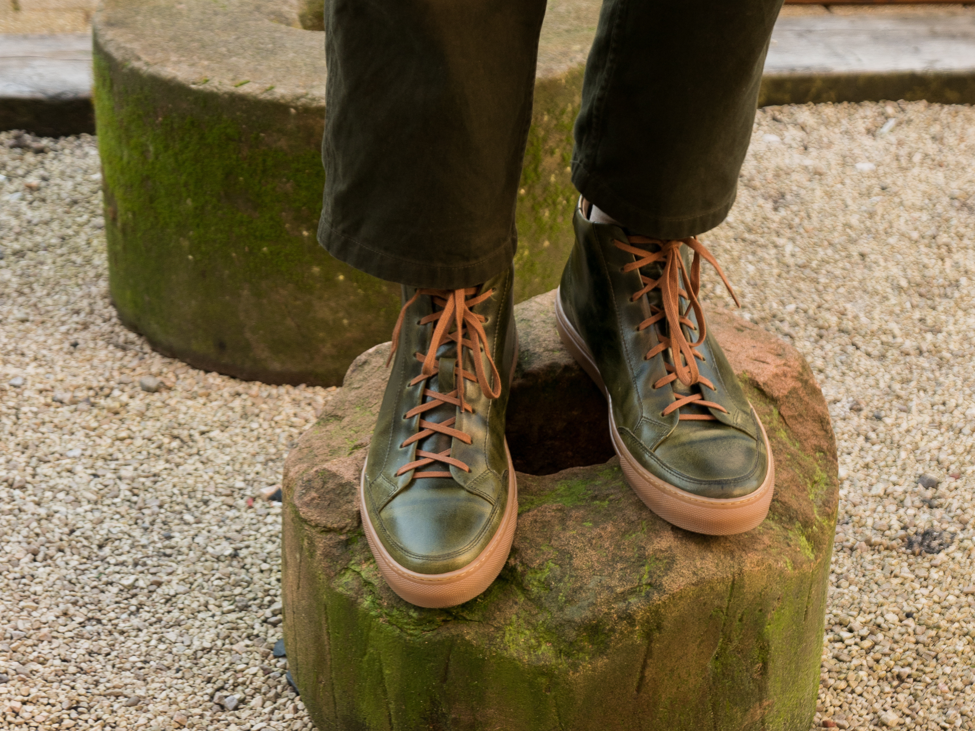 The Stanley High Top Sneaker - Maryam Tpr Verde Leather