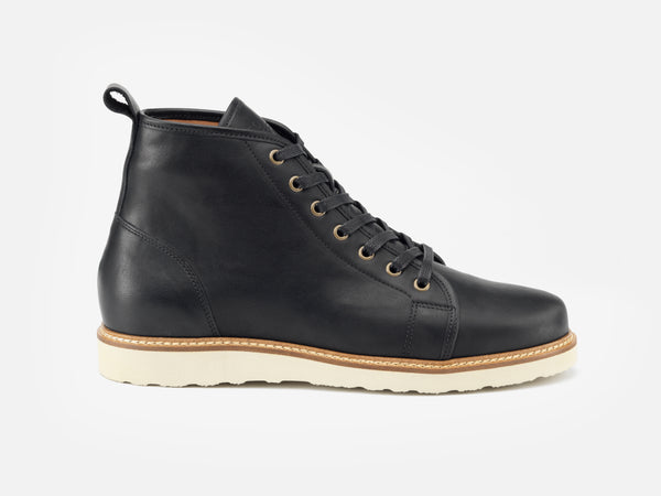 The Whitley Boot - Hunter Black Leather