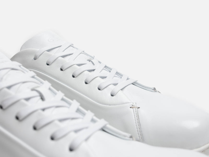 Rose Anvil X GORAL SMUGS Barefoot Low Top White Calfskin Leather Sneaker PRE-ORDER