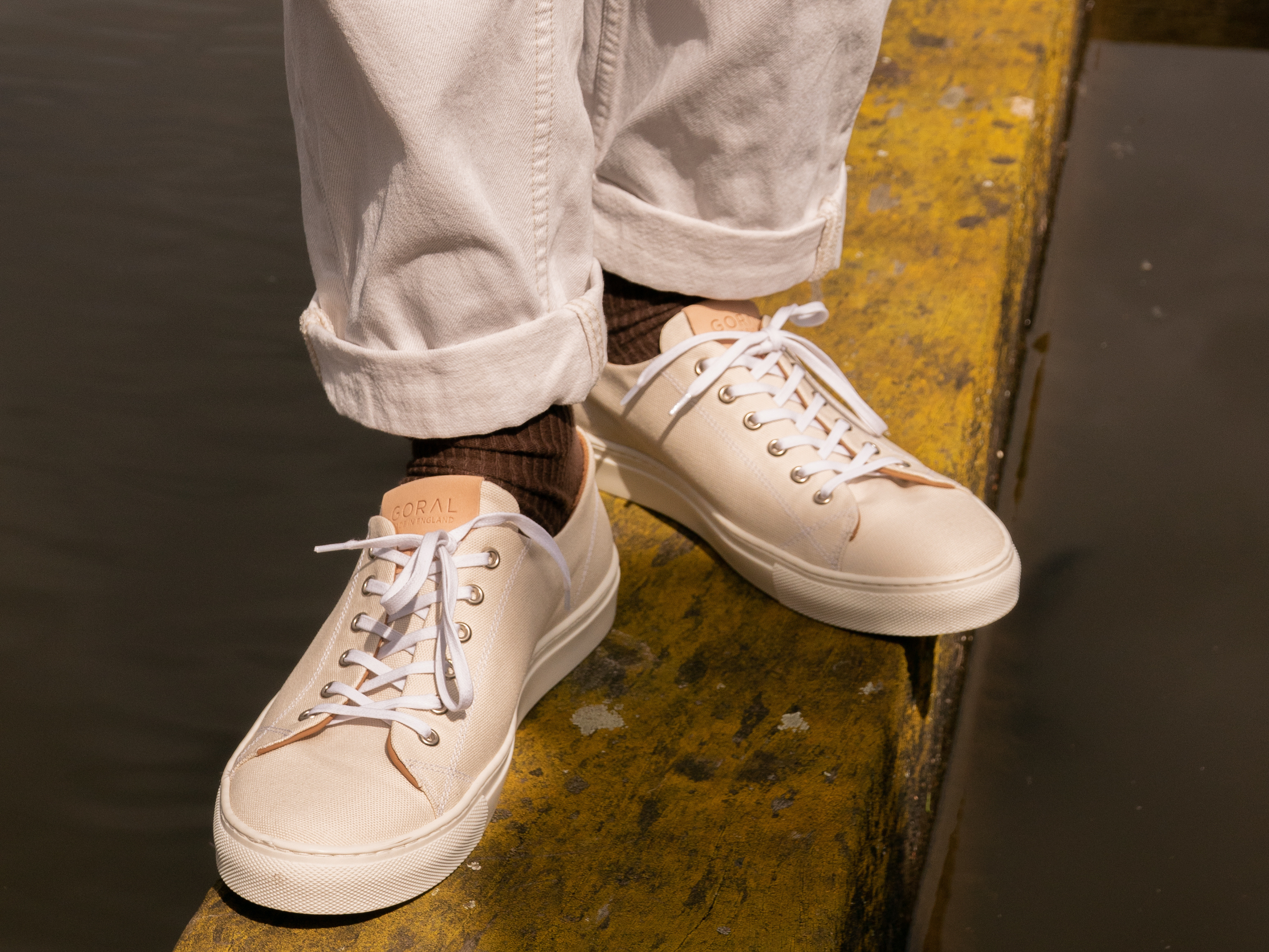 The Skelton Sneaker - Waxed Cotton Ecru