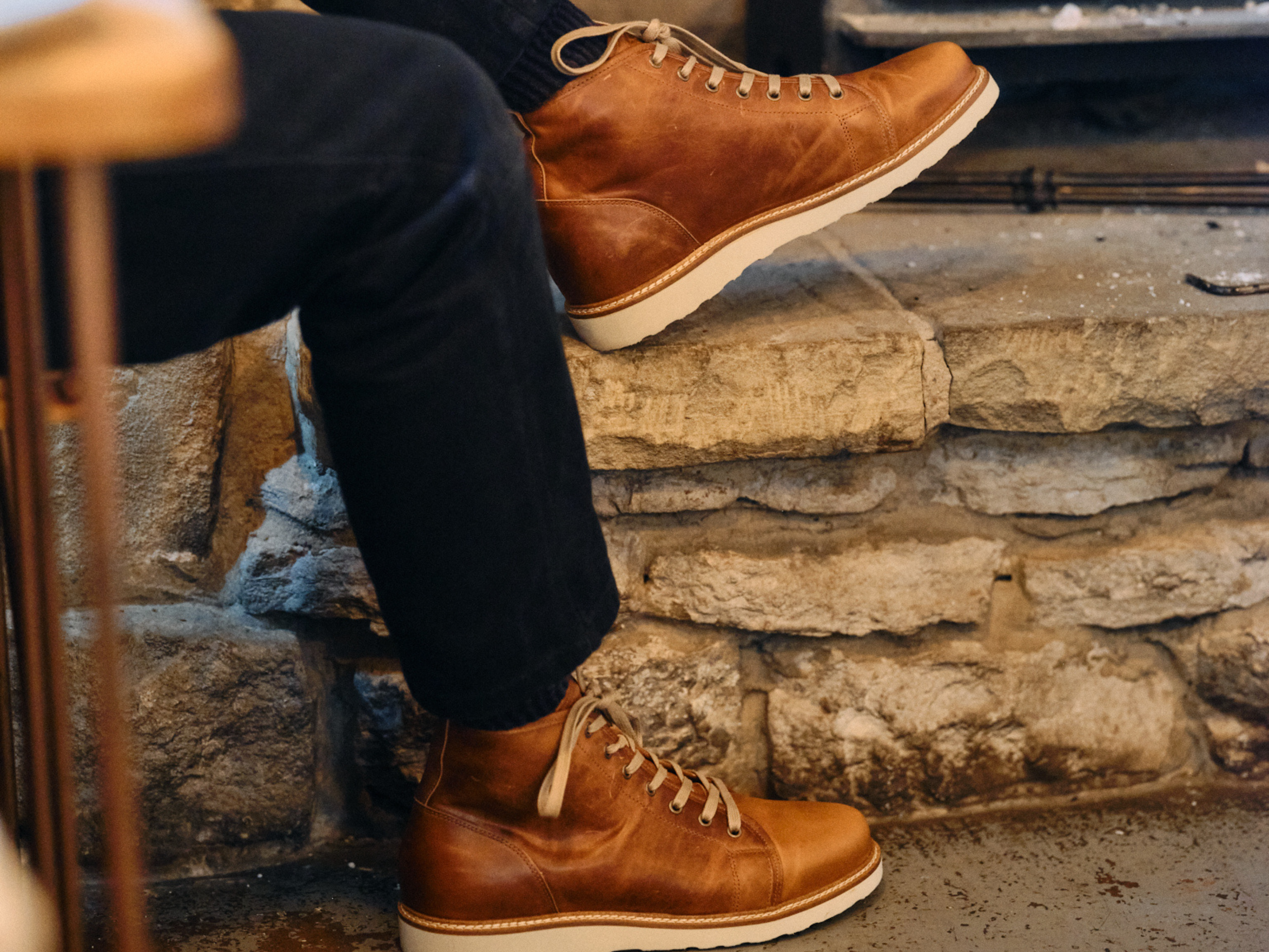 The Whitley Boot - Hunter Light Oak Leather