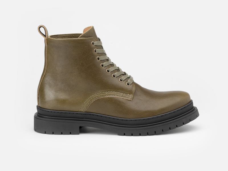 The Sharman Boot - W Kogashi Green Leather