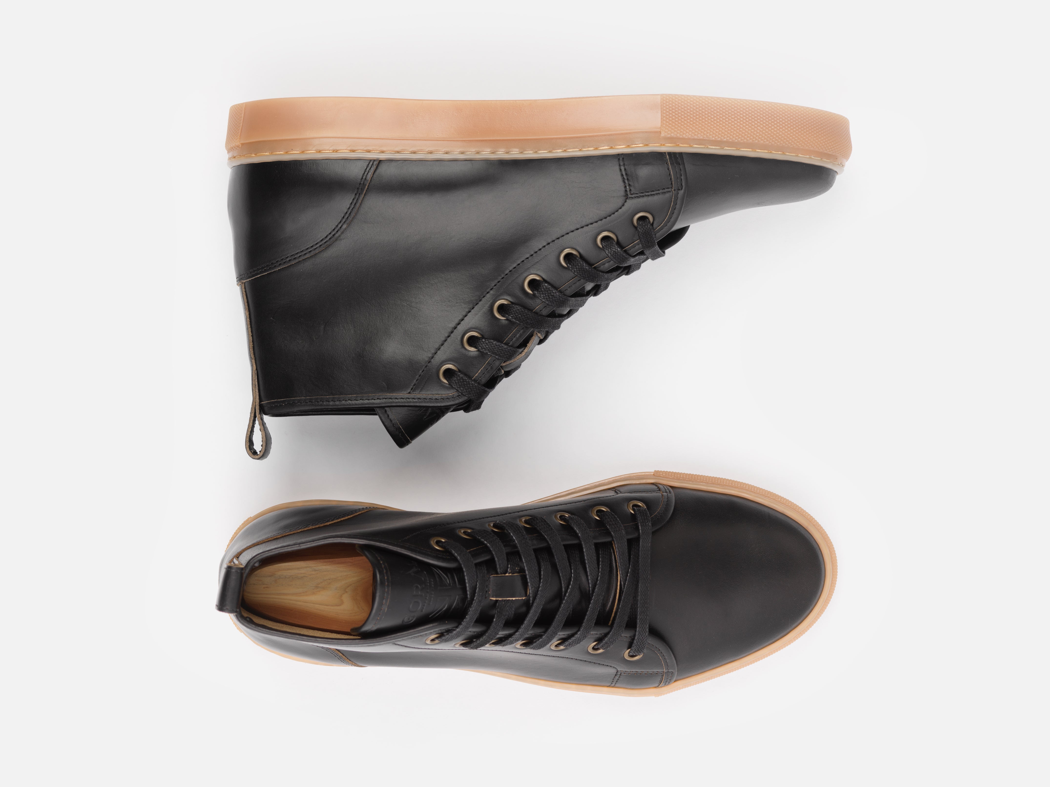 Rose Anvil X GORAL SMUGS High Top 2.0 - Horween Black PRE-ORDER