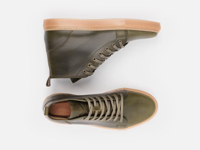 Rose Anvil X GORAL SMUGS High Top 2.0 - Horween Forest PRE-ORDER